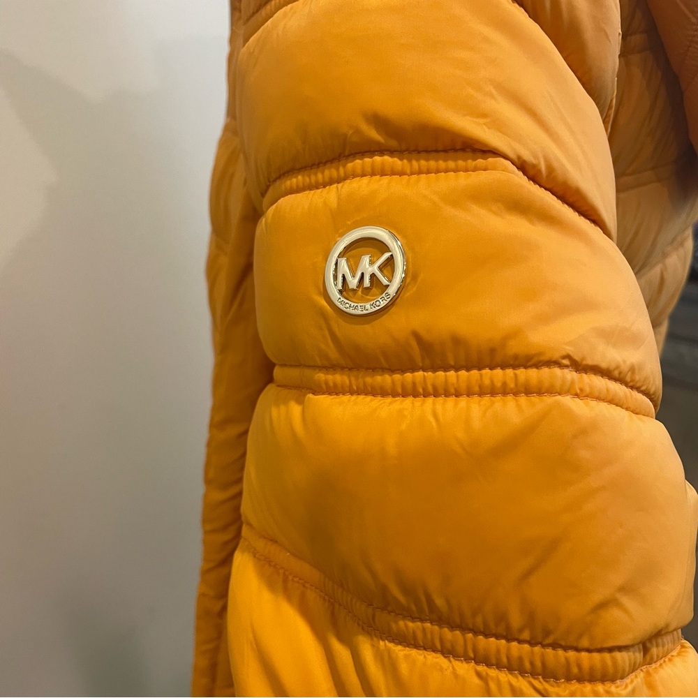 MICHAEL Michael Kors Orange Puffer Jacket - Picture 7 of 11